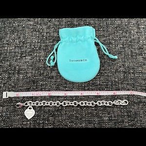 Tiffany & Co. Heart Tag Charm Chain Bracelet